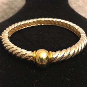 Talbots silver and gold tone clasp bracelet